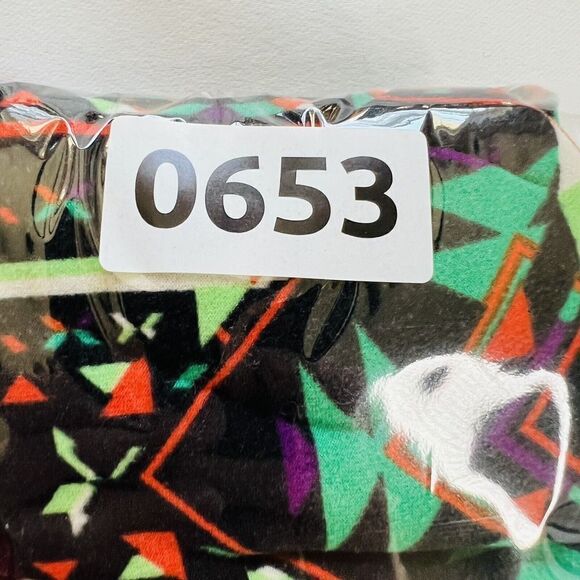 LulaRoe Leggings Aztec Colorful Black Red Purple Blue 0653 - Picture 7 of 7